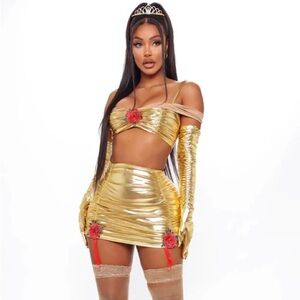 NEW Fashion Nova Enchanted Rose Princess Halloween Costume